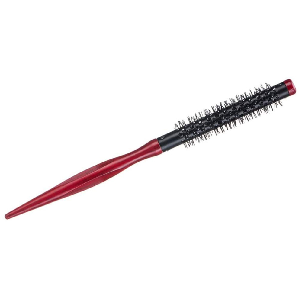 Small Round Hair Brush for Short Hair with Heat Resistant Nylon Bristles, 10mm Diameter
