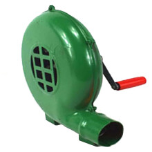 BBQ Hand Crank Air Blower Manual Charcoal Grill Fan with Fast Airflow Ignition Durable Metal Body 150W