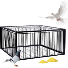 Foldable Bird Trap Cage with Four Entrances Auto Trap for Small Birds Pigeon Catcher for Garden Farm 60x40x26cm