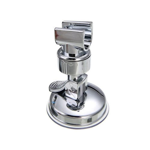 Adjustable Wall Mounted Shower Head Holder with Strong Suction Cup for Bathroom, Tool Install