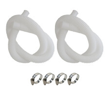 2 Pack 1.25 Inch Pool Pump Hose Replacement for Intex Above Ground Pool with Clamps, 59 Inch