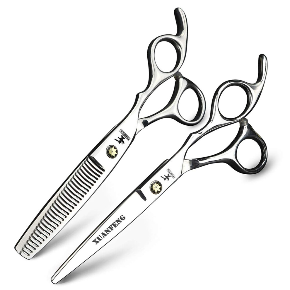 Professional Hairdressing Scissors Set with Precision Blades and Thinning Shears 2535% for Salon