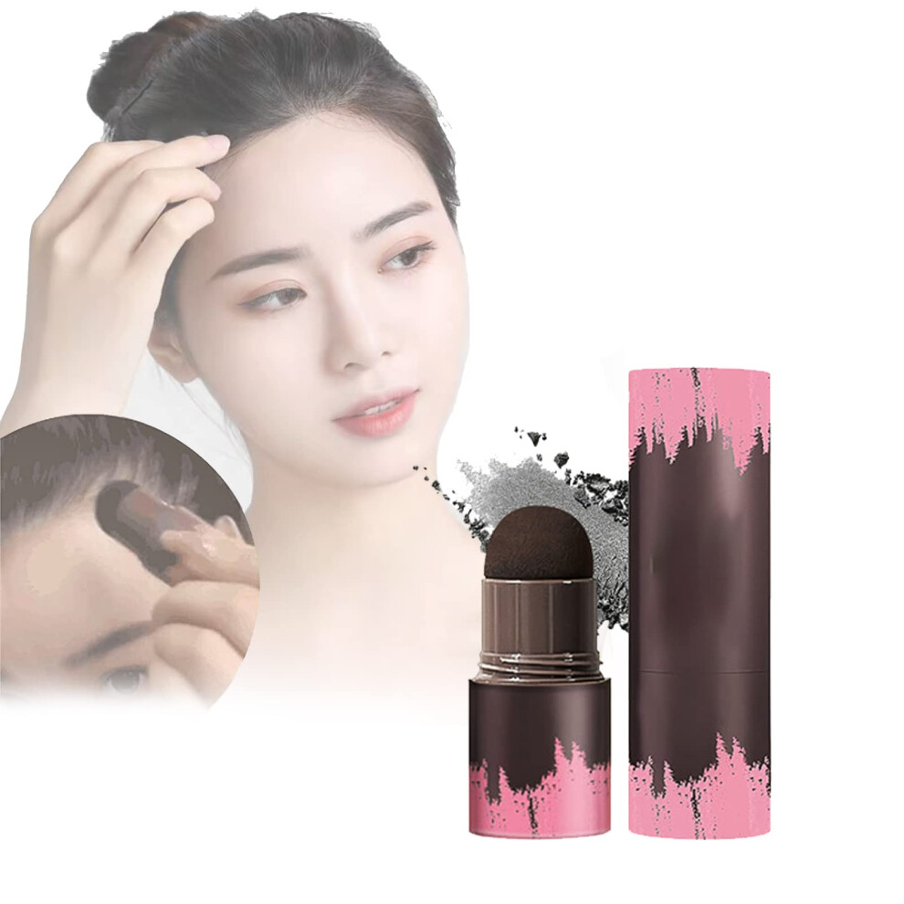Hairline Powder Stick for Instant Root Touch Up, Waterproof Hair Shading Concealer (Black)