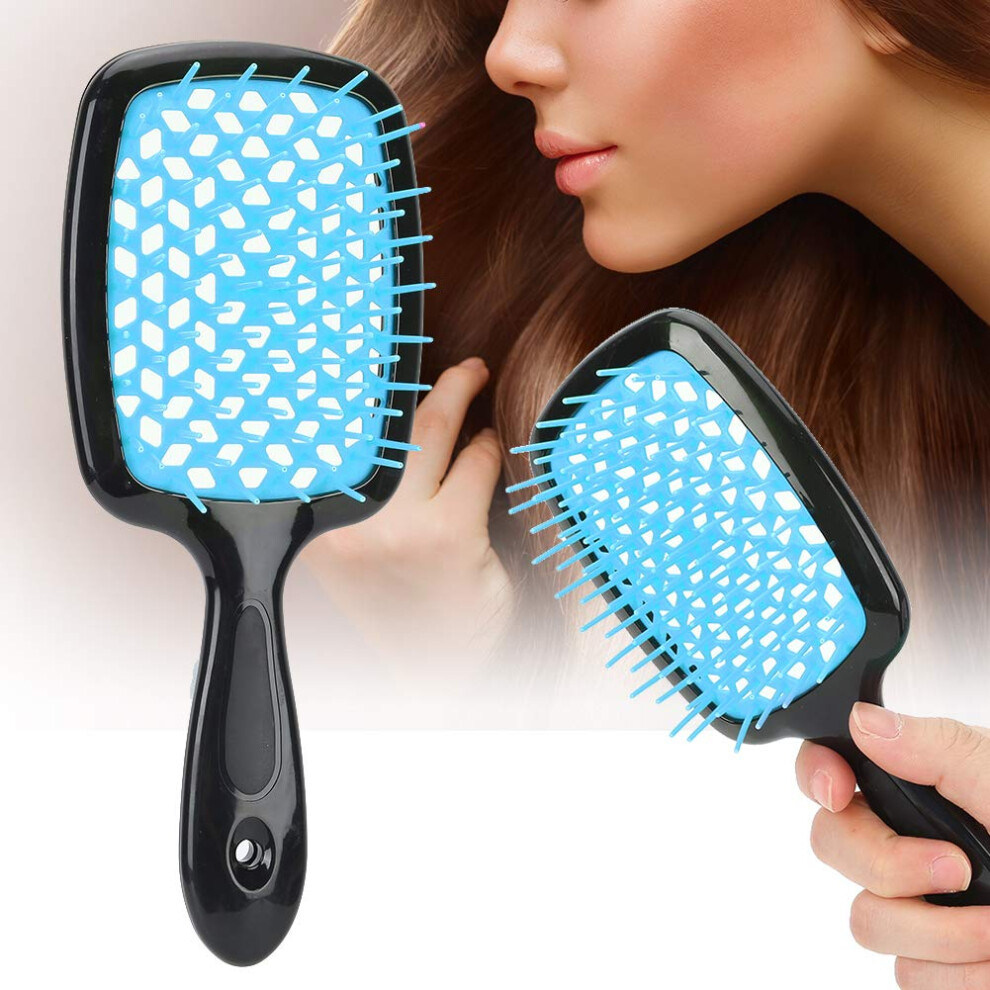 Hair Detangling Comb with AntiStatic Design for All Hair Types, Lightweight ABS Brush Blue