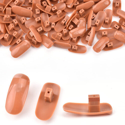 200 Pack Practice Nail Tips for Training Hand, Reusable Replacement Nail Tips for Nail Art