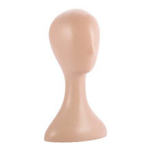 Mannequin Head for Wig Display with Natural Skin Tone, Durable OnePiece Stand for Hats and Styling