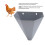 Stainless Steel Poultry Restraining Cone Medium Size Chicken Killing Cone Durable Easy Clean Design 3