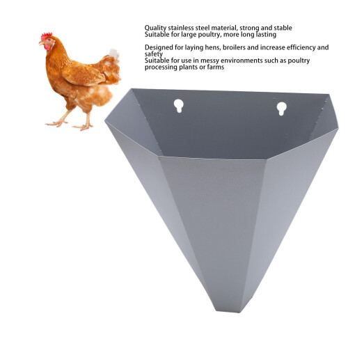 Stainless Steel Poultry Restraining Cone Medium Size Chicken Killing Cone Durable Easy Clean Design 2