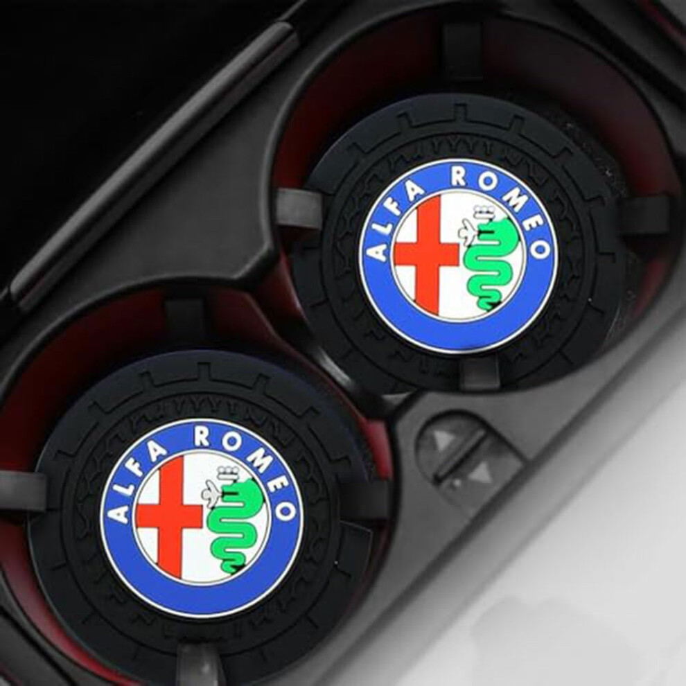 2 Pack Car Cup Holder Coasters Antislip Drink Mats For Giulietta 20102021 9164114058362