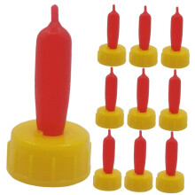 Lamb Feeding Nipples 12 Pack Durable Rubber Teats for Sheep Piglet Calf Milk Bottles Easy to Clean
