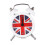Mini Desktop Alarm Clock Silent Bedside Wake Up for Students Home Dorm White 1