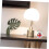 Mini Desktop Alarm Clock Silent Bedside Wake Up for Students Home Dorm White 2