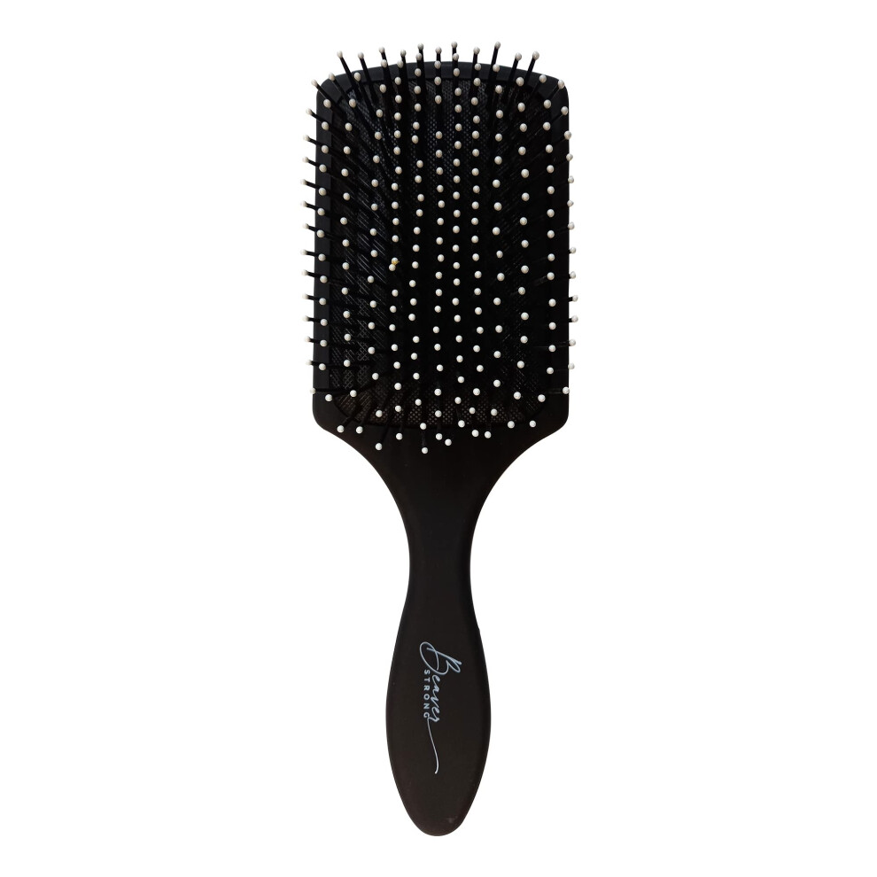 Paddle Hair Brush Ivory White, Large Detangling Brush with Antistatic Smooth Finish and Gentle Scalp Protection