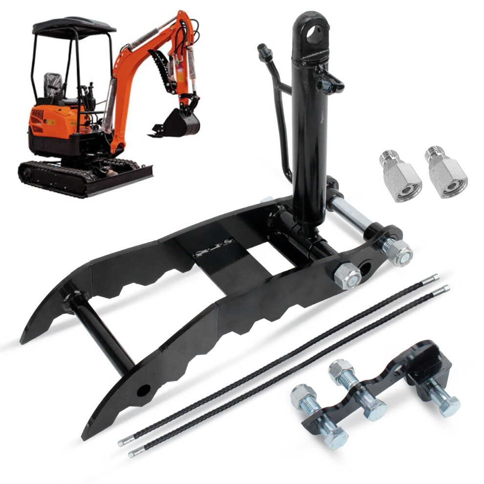 Mini Excavator Hydraulic Thumb Clamp Kit With Lshaped Bracket For Typhon 3 Ton Models 9164114035752