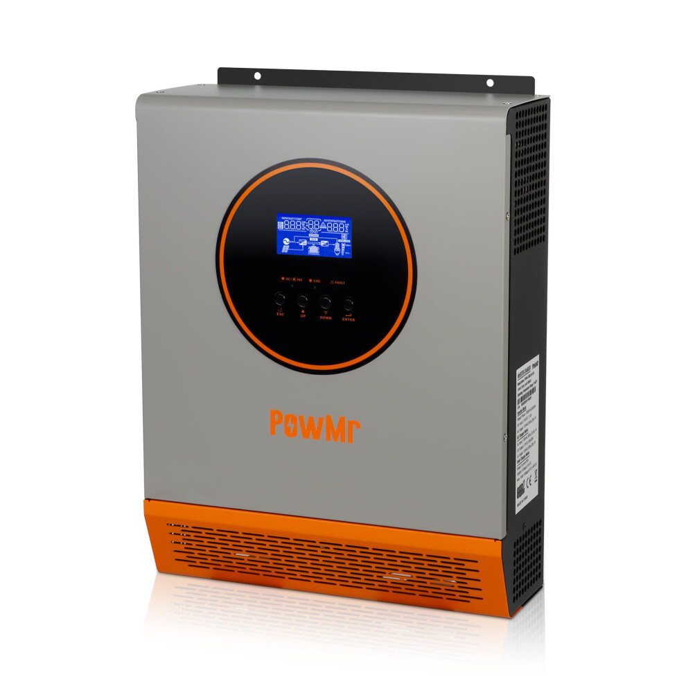 2400W 24V Pure Sine Wave Solar Inverter With 50A Pwm Charger For Home Rv Off Grid 110V/120V Grey 9164114035950