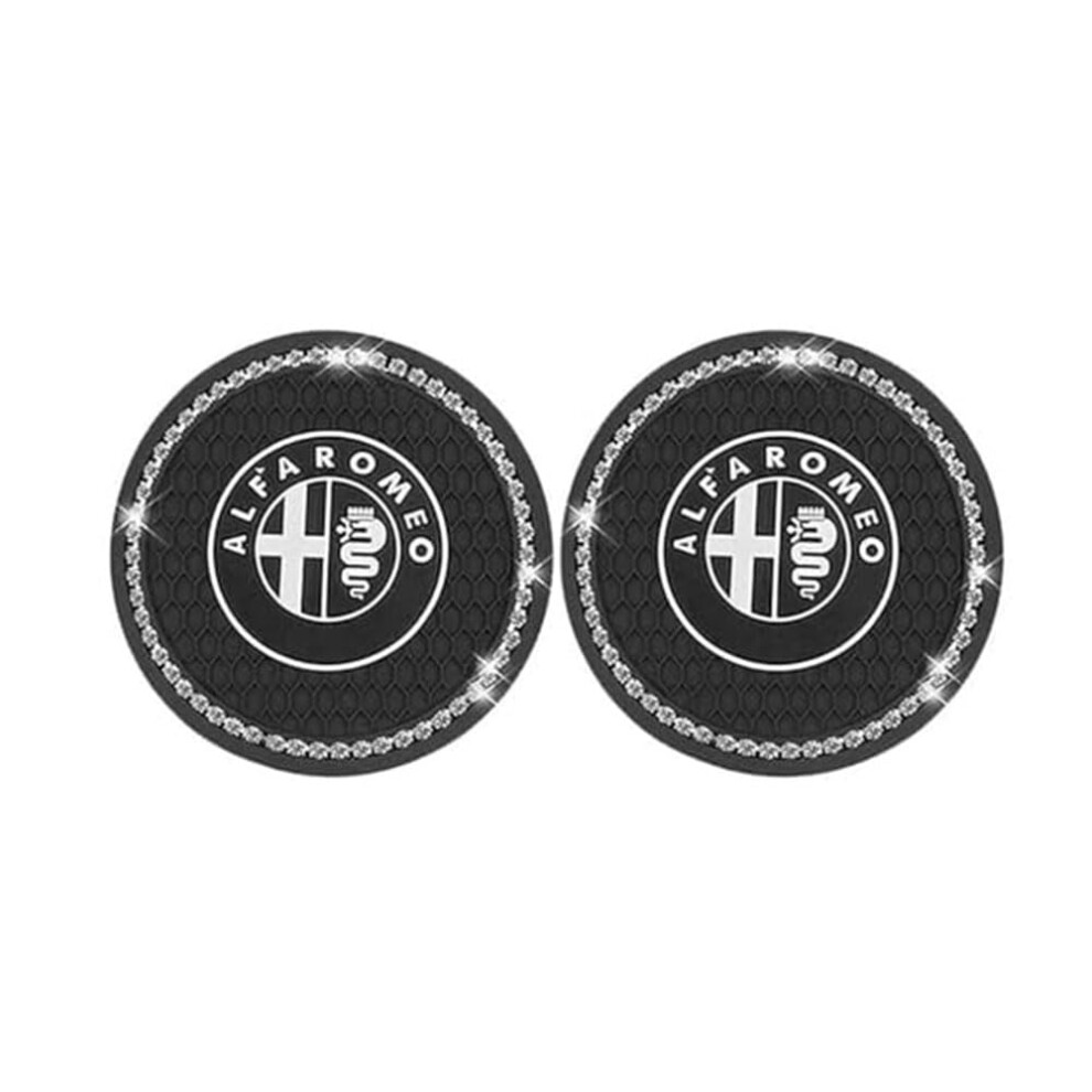 2 Pack Car Cup Holder Coasters For Giulia Giulietta Mito 159 147 156 Stelvio Brera Spider 9044945268737