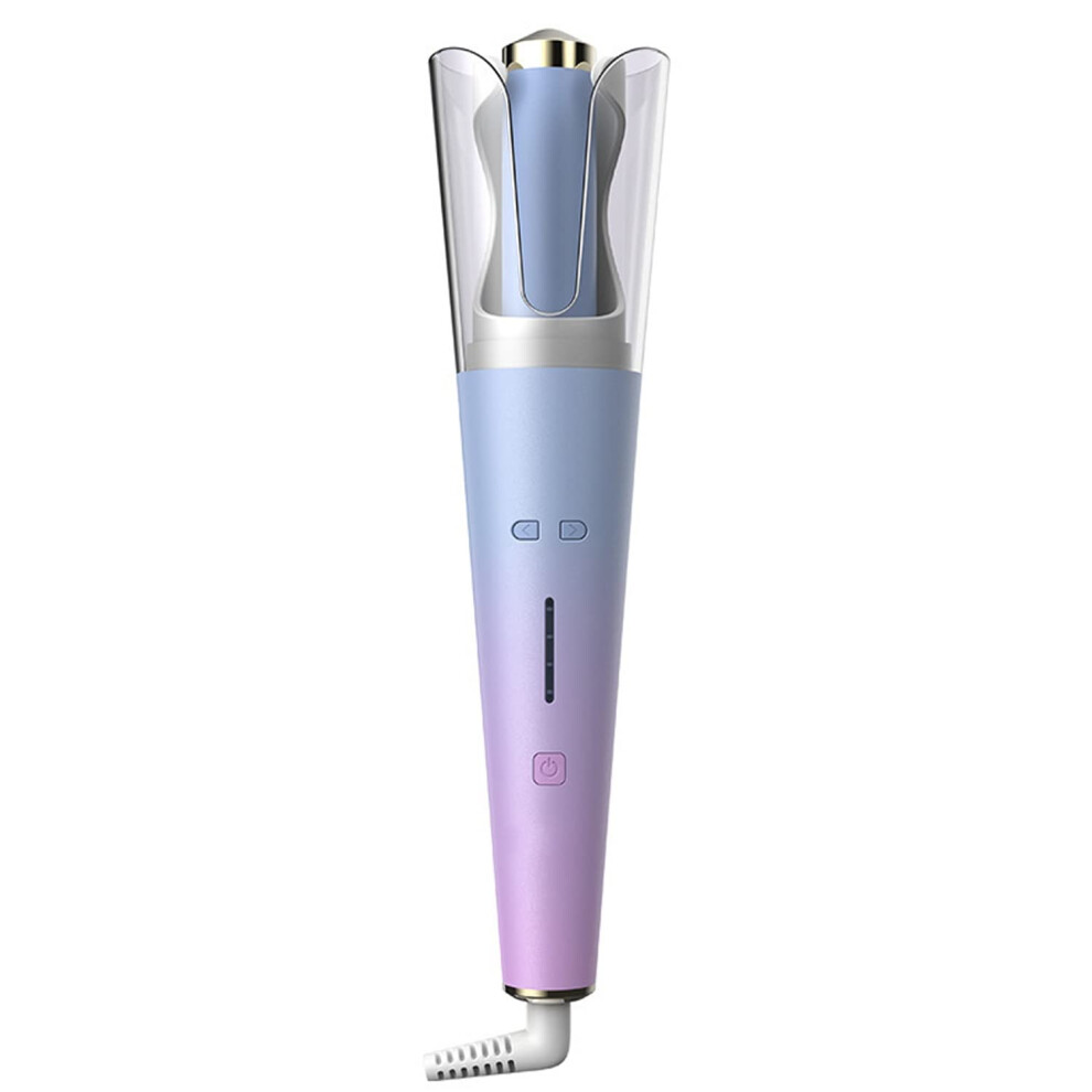 Purple Automatic Hair Curler For Women With Onebutton Auto Curling, Fast 30S Heatup, Dual Voltage,