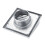Grelha de ventilação externa de 4 polegadas com venezianas, em aço inoxidável, para exaustores de banheiro e ventiladores de cozinha, com aba 3