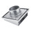Grelha de ventilação externa de 4 polegadas com venezianas, em aço inoxidável, para exaustores de banheiro e ventiladores de cozinha, com aba 4