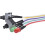 2Pcs Computer Case ATX Power on Off Reset Switch Cable with 2 LED Light Light Red Green ATX Case Front Bezel Wire,65cm 3