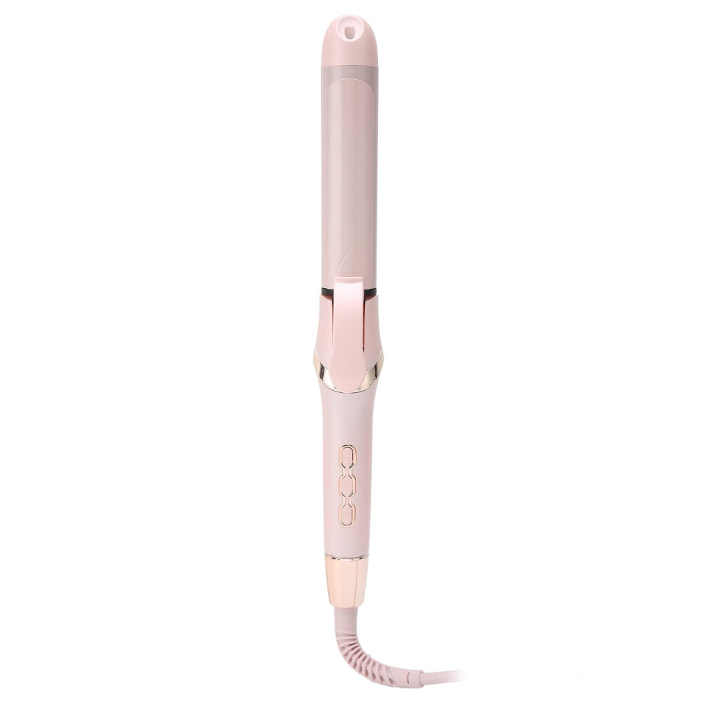 Ceramic Curling Iron with Negative Ion Technology for Smooth Frizz Hair, 110V Heat Protection