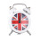 Silent Desktop Alarm Clock White Compact Bedside Display for Home Dorm Use 1