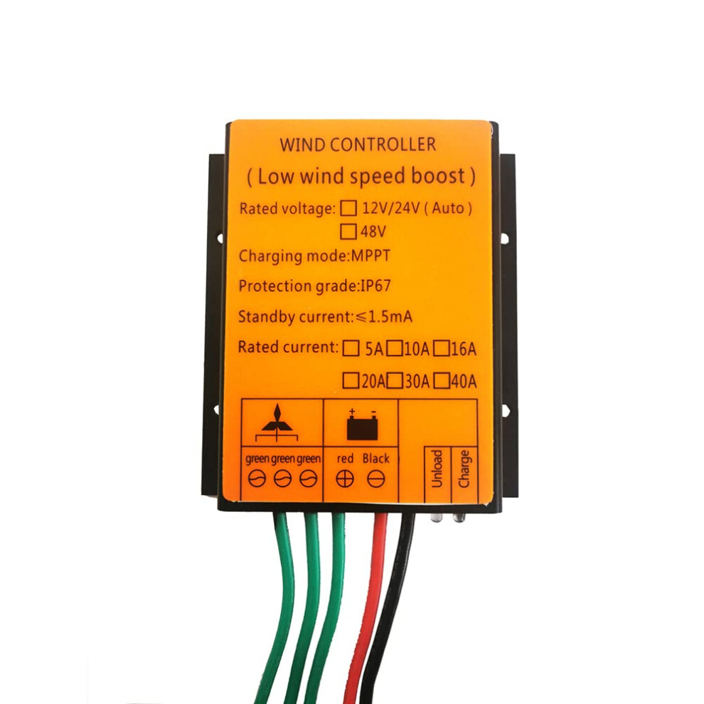 Mppt Wind Turbine Charge Controller 12V220v Ip67 Waterproof Boost Charging For 1003000W Systems 9365369392069