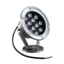 LED Underwater Pond Light IP68 Waterproof Stainless Steel 6W AC12V for Pool, Fountain, Patio