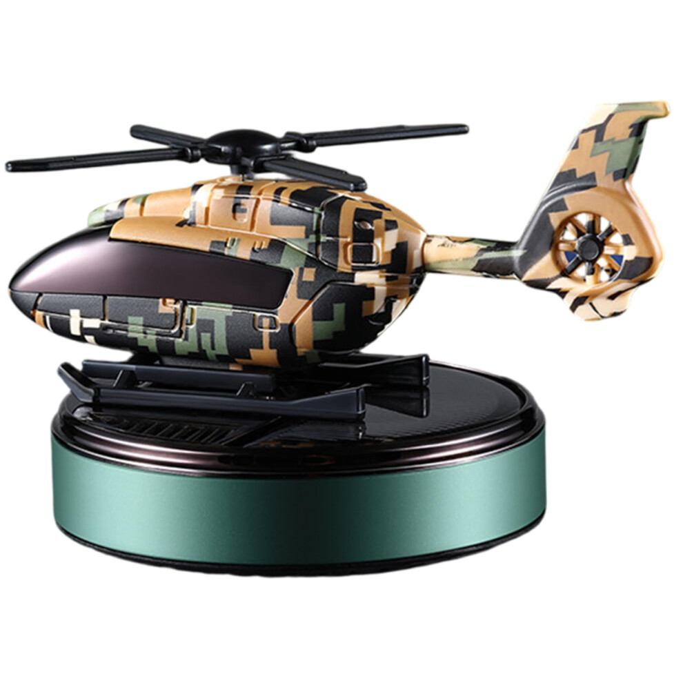 Solar Car Air Freshener With Solarpowered Rotation, Longlasting Aroma, Decorative Dashboard Diffuser, Green 9099447432186