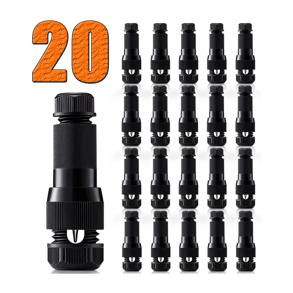 20 Pack Low Voltage Landscape Lighting Wire Connector 1214 Gauge Fastlock Outdoor Lights 9164114039323
