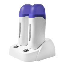 Dual Pot Wax Warmer for Hair Removal, Electric Shell Design Machine Set for Salon and Home Use, 110V
