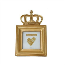 Vintage Gold Carved Photo Frame Set, Metal Picture Frames for Home Wedding Table Decor (A11.5x18cm)