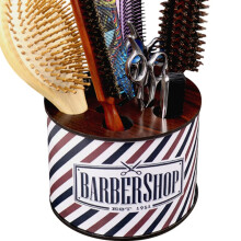 Barber Tool Organizer with SpaceSaving Cylinder Design for Hair Styling Tools and Salon Counter Storage