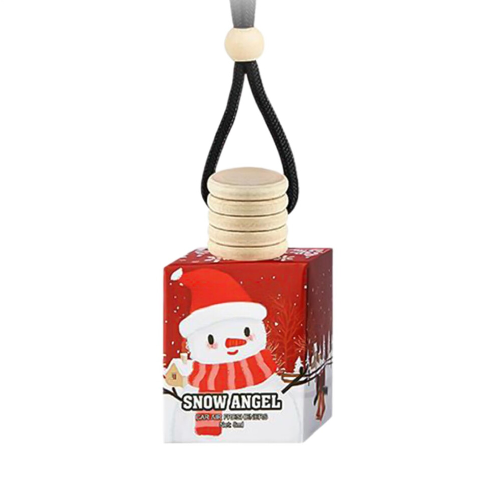 Car Air Freshener With Longlasting Christmas Aroma, Hanging Perfume Diffuser Ornament For Rearview Mirror Holiday Gift, 8Ml White 9044945271515