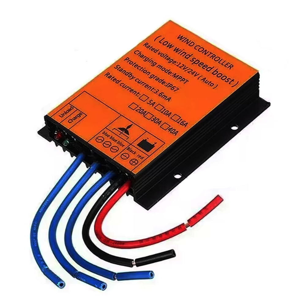 2000W Mppt Wind Charge Controller 12V 24V 48V, Ip67 Waterproof Automatic Wind Turbine Regulator 9164114040596