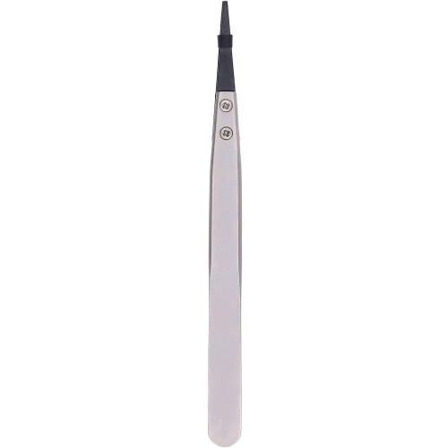 Anti Static Stainless Steel Tweezers with Replaceable Tips for Electronics Aerospace Automotive 1