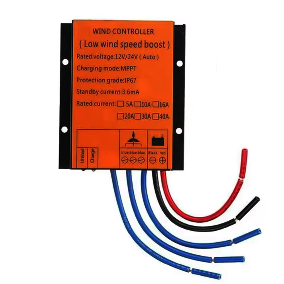 800W 48V Mppt Wind Turbine Charge Controller, Ip67 Waterproof Regulator For Off Grid Systems 9164114040640