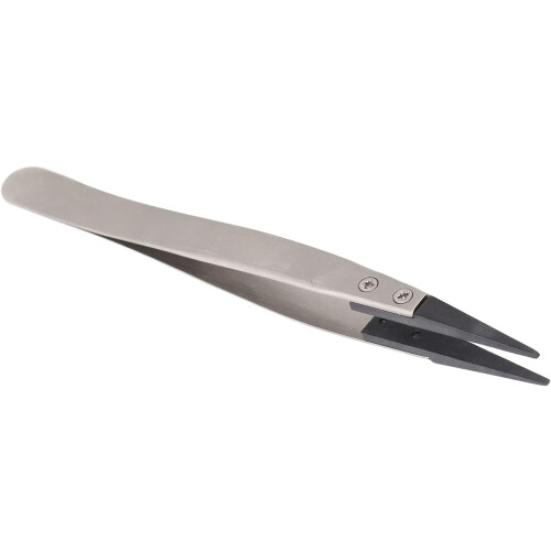 Anti Static Stainless Steel Tweezers with Replaceable Tips for Electronics Aerospace Automotive 2