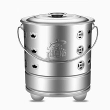 Stainless Steel Burn Barrel with Heat‑Resistant Liner and Spark‑Proof Lid for Yard Waste and Paper