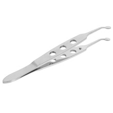 Meibomian Gland Expression Tweezers Steel Round Tip Eyelid Massage Tool for Dry Eyes Relief