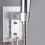 Wall Mounted Adjustable Shower Head Holder, Punch Rustproof Aluminum Bracket, 90 Rotation 2