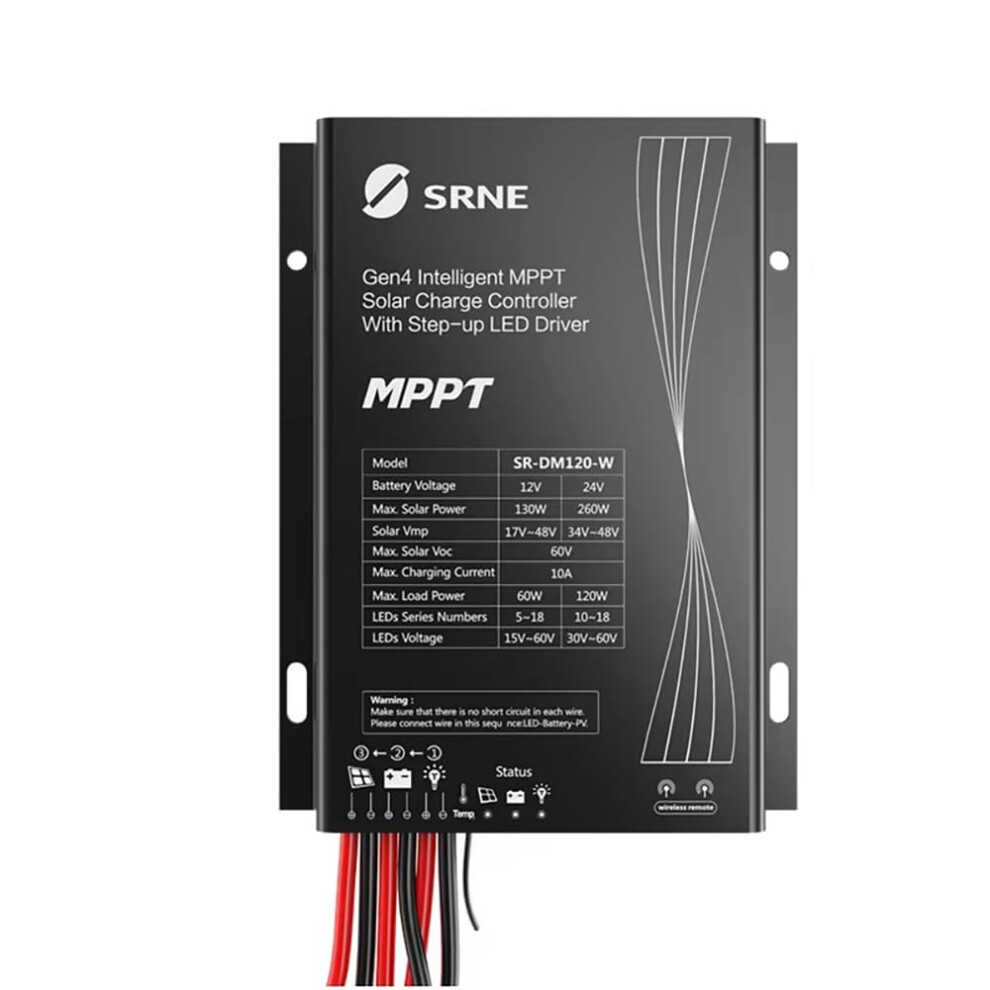 Dm120 12V 24V Mppt Solar Street Light Controller 10A Waterproof Efficiency Tracking 9164114041241