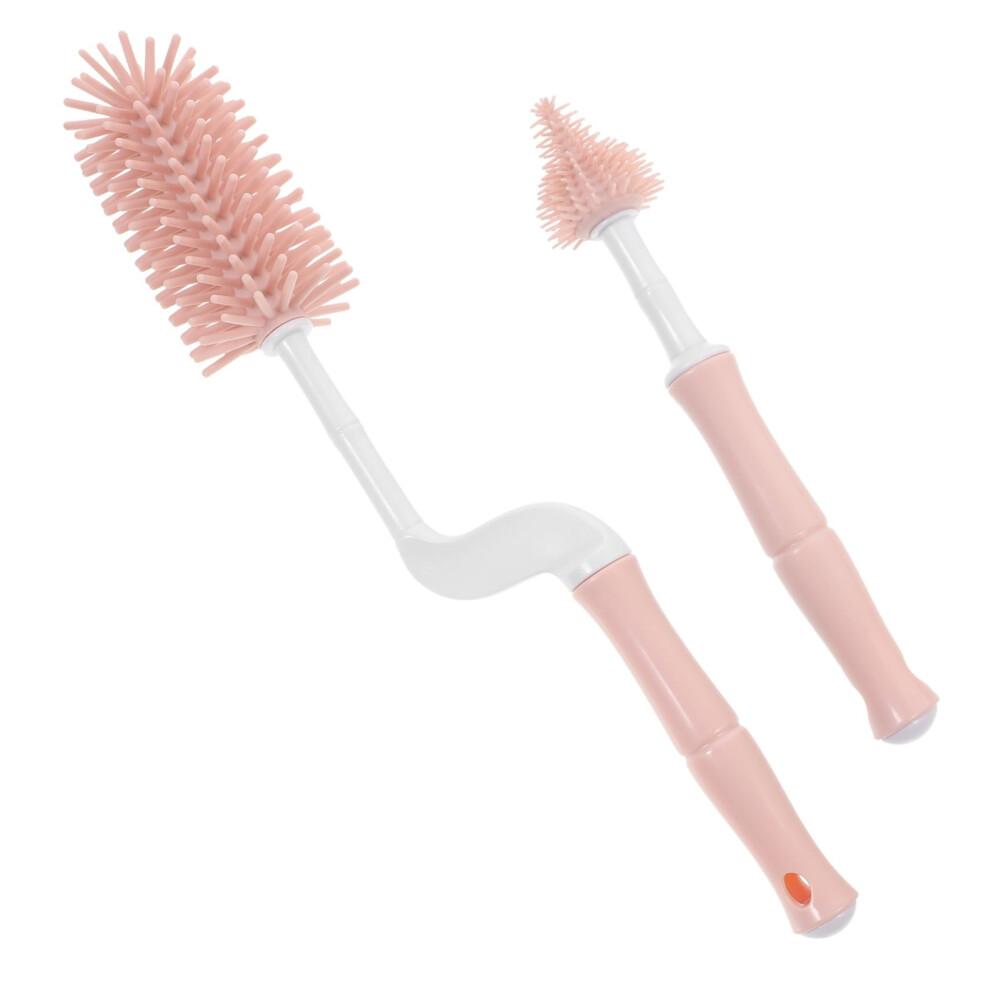 Baby Bottle Cleaning Brush Set with 360 Rotating Handle, MultiBottle Compatibility and Nipple Cleaner