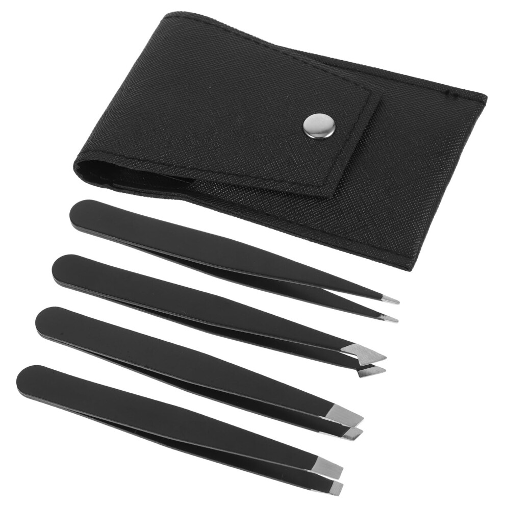 Stainless Steel Eyebrow Tweezers for Women with Precise Lash Shaping and Professional Grooming