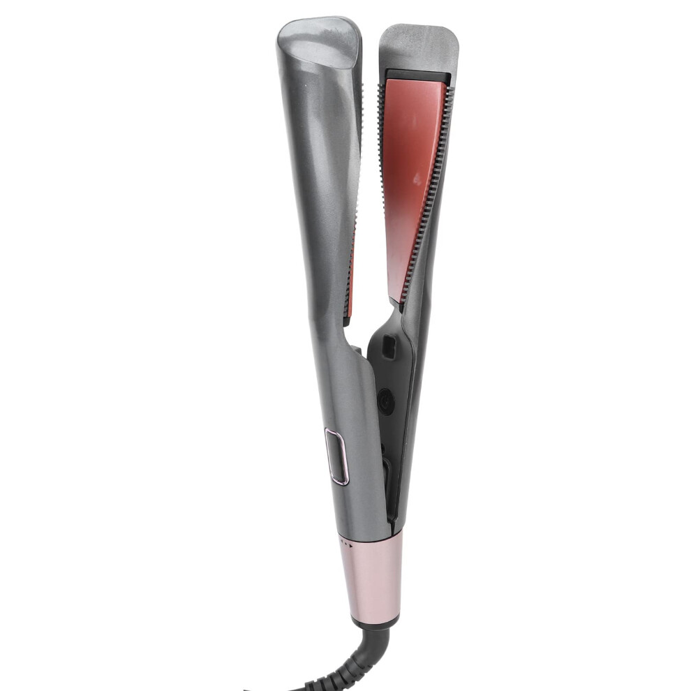 Hair Straightener and Curling Iron 2 in 1 Ceramic with LCD Display Rapid Heating for Home Use