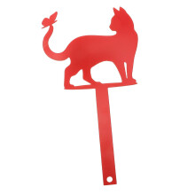 Cat Mailbox Flag Stake with Durable Iron Cat Design for Outdoor Garden Mailbox Decoration