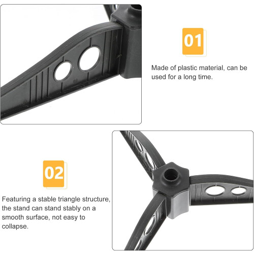 Christmas Tree Stand Replacement Plastic Base 12cm for Xmas Tree Stable Support 22.1x22.1x3.8cm 1
