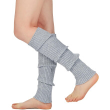 Knitted Winter Leg Sleeves Warmer for Women Girls, 80s Ribbed Leg Warmer for Neon Party Knitted Fall Winter Leg Socks