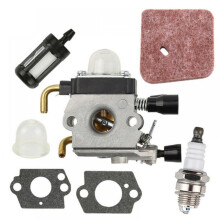 Prettyui1Set Carburateur Kit Vervangend Lucht- en Brandstoffilter Pakking Carburateur Accessoire Onderdeel voor Stihl HS80FS85FS80ZAMA C1Q-S66 Trimmer