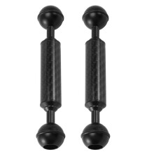 2X Carbon Fiber Float Extension Arm 1 Inch Dual Ball Diving Camera Photography D20mm 5 Inch Underwater Buoyancy Tripod